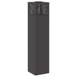 Faro LED solare per sentieri a spina di pesce 2 pcs Nero 879730