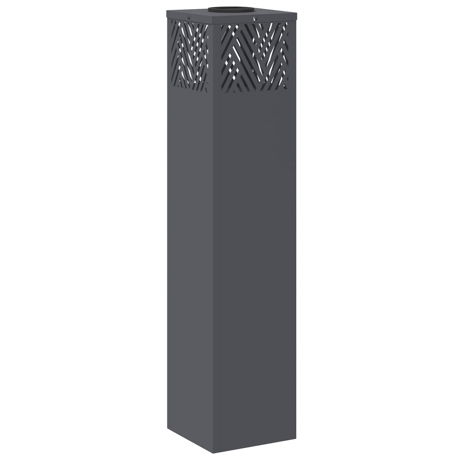 Faro LED solare per sentieri a spina di pesce 2 pcs Antracite 879732