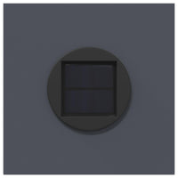 Faro LED solare per sentieri a spina di pesce 2 pcs Antracite 879732