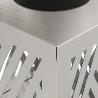 Faro LED solare per sentieri 2 pcs Acciaio inossidabile 879734