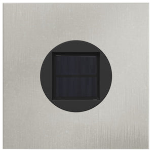 Faro LED solare per sentieri 2 pcs Acciaio inossidabile 879734