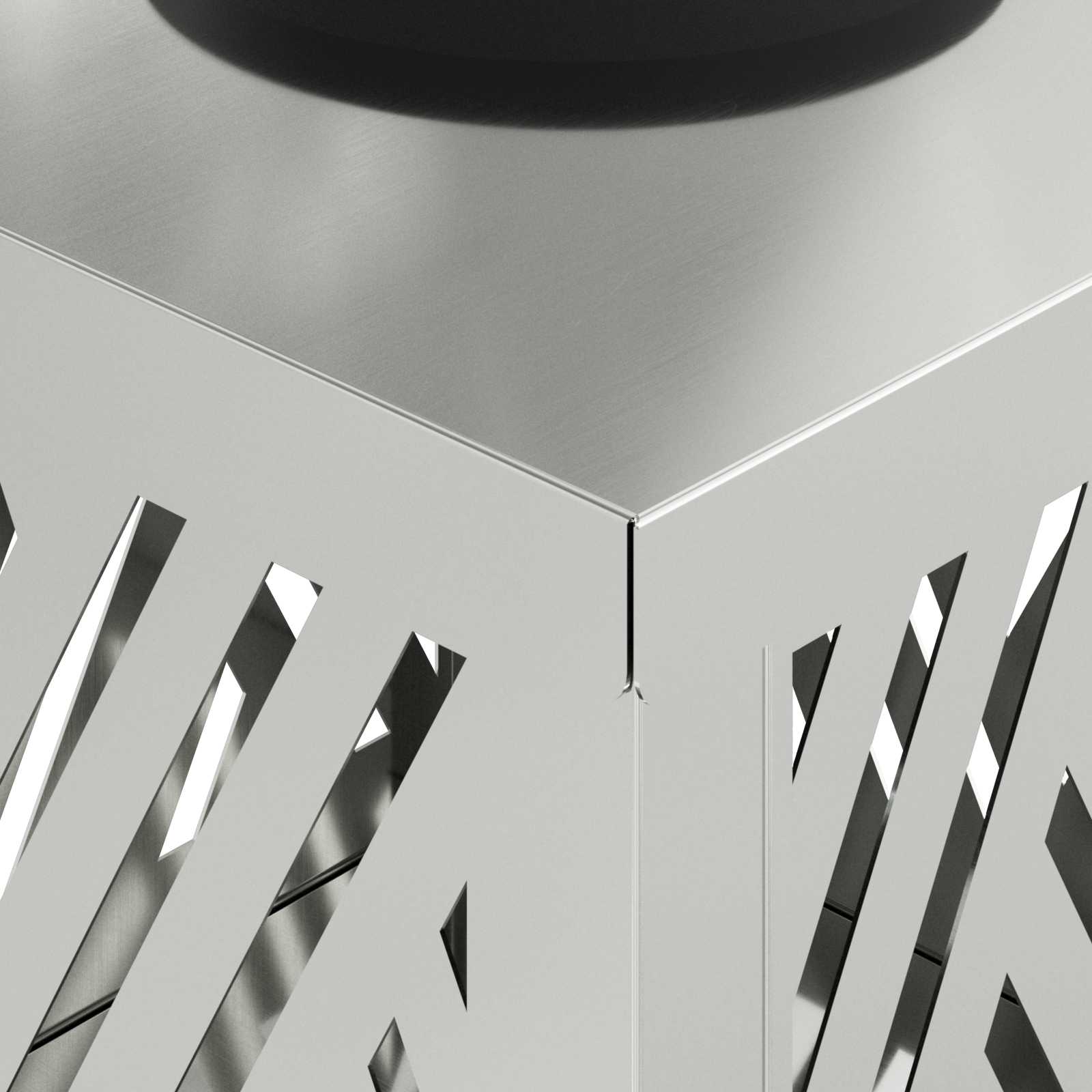 Faro LED solare per sentieri 2 pcs Zincato Zincato 879735