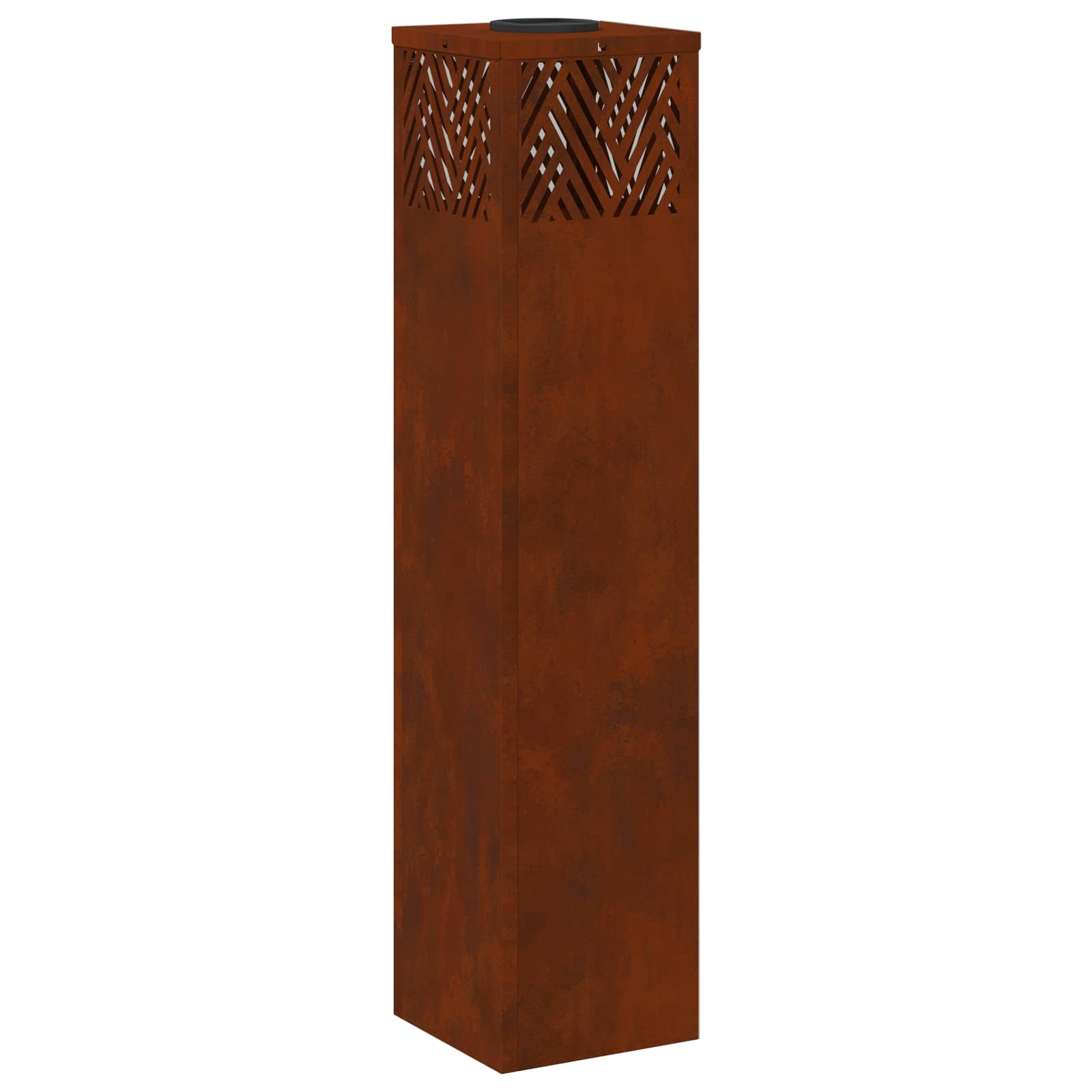 Faro LED solare per sentieri 2 pcs Acciaio Corten 879736