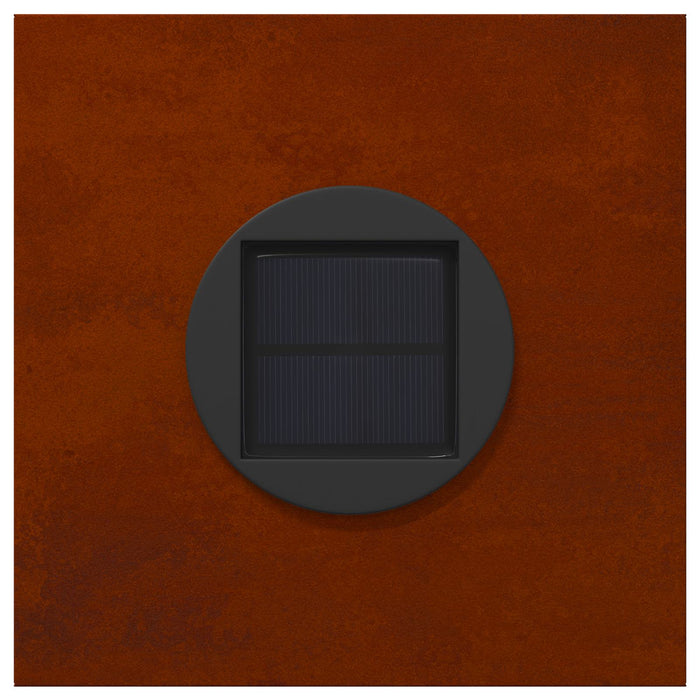 Faro LED solare per sentieri 2 pcs Acciaio Corten 879736