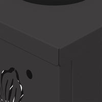 Faro LED solare per sentieri 2 pcs Nero 879737