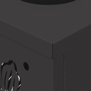 Faro LED solare per sentieri 2 pcs Nero 879737