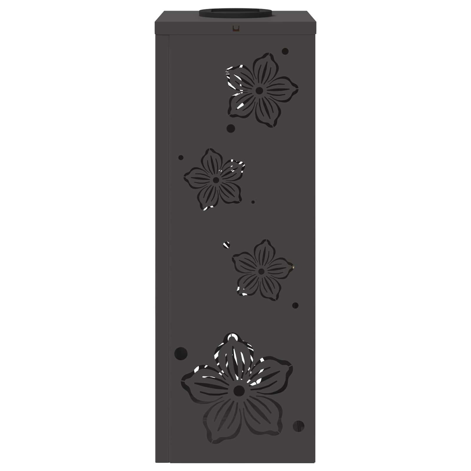 Faro LED solare per sentieri 2 pcs Nero 879737