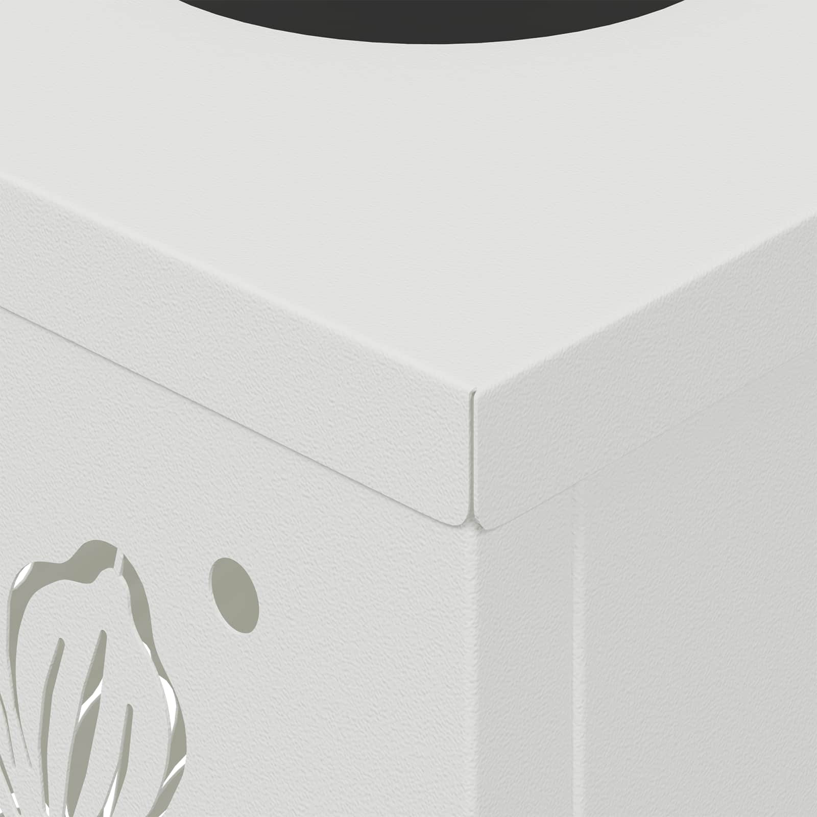 Faro LED solare per sentieri 2 pcs Bianco 879738