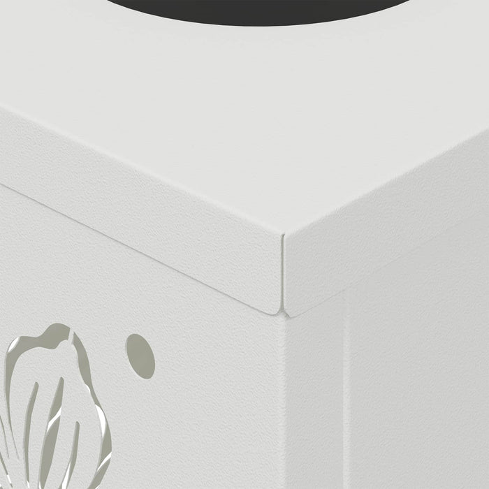 Faro LED solare per sentieri 2 pcs Bianco 879738