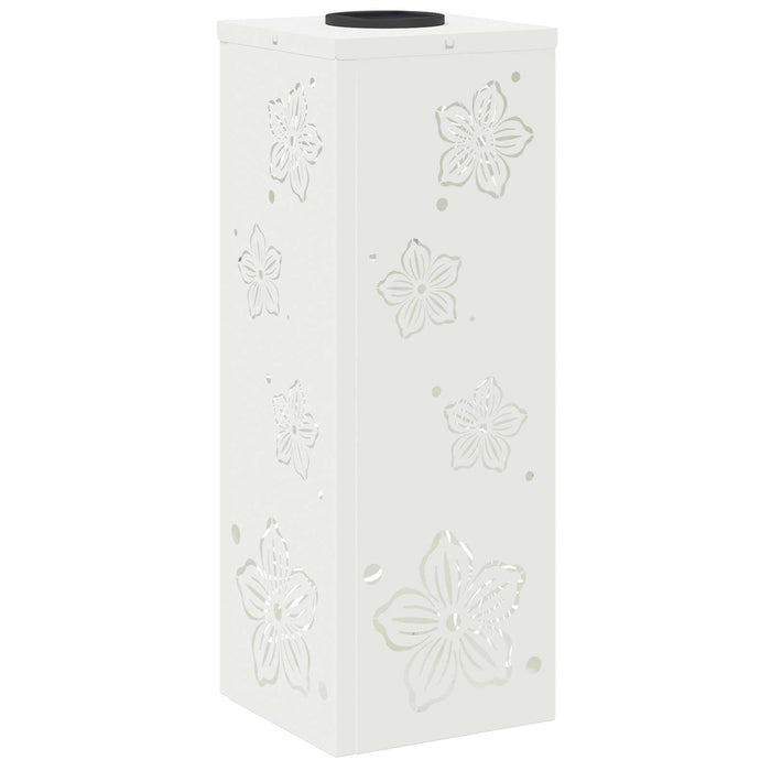 Faro LED solare per sentieri 2 pcs Bianco 879738