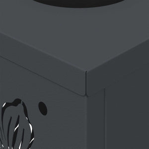 Faro LED solare per sentieri 2 pcs Antracite 879739