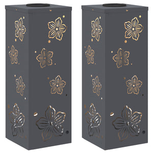 Faro LED solare per sentieri 2 pcs Antracite 879739