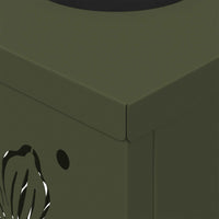 Faro LED solare per sentieri 2 pcs Verde oliva 879740