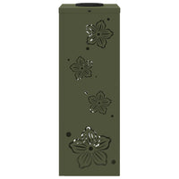 Faro LED solare per sentieri 2 pcs Verde oliva 879740