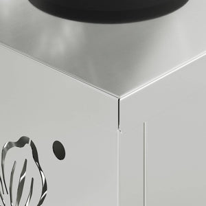 Faro LED solare per sentieri 2 pcs Zincato Zincato 879742