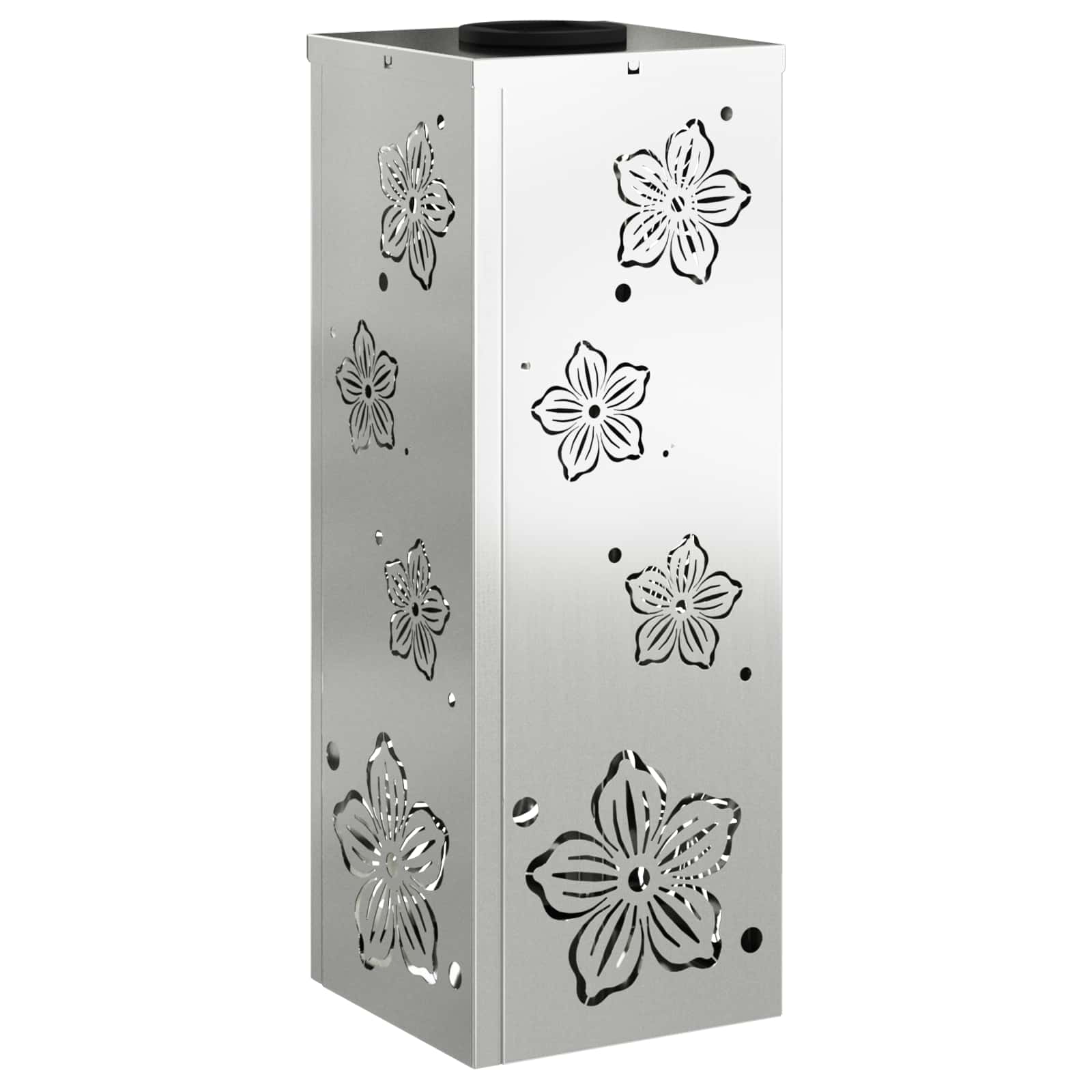 Faro LED solare per sentieri 2 pcs Zincato Zincato 879742