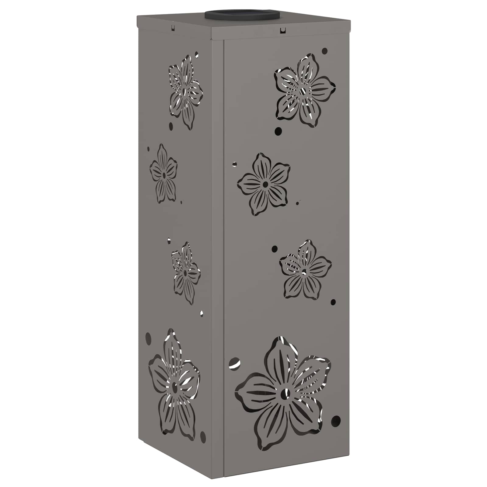 Faro LED solare per sentieri 2 pcs Acciaio Corten 879743