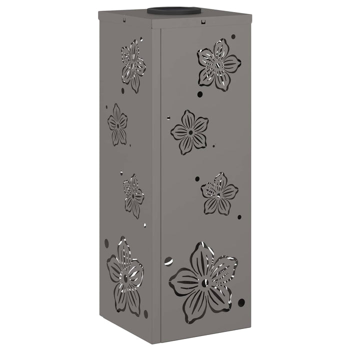 Faro LED solare per sentieri 2 pcs Acciaio Corten 879743