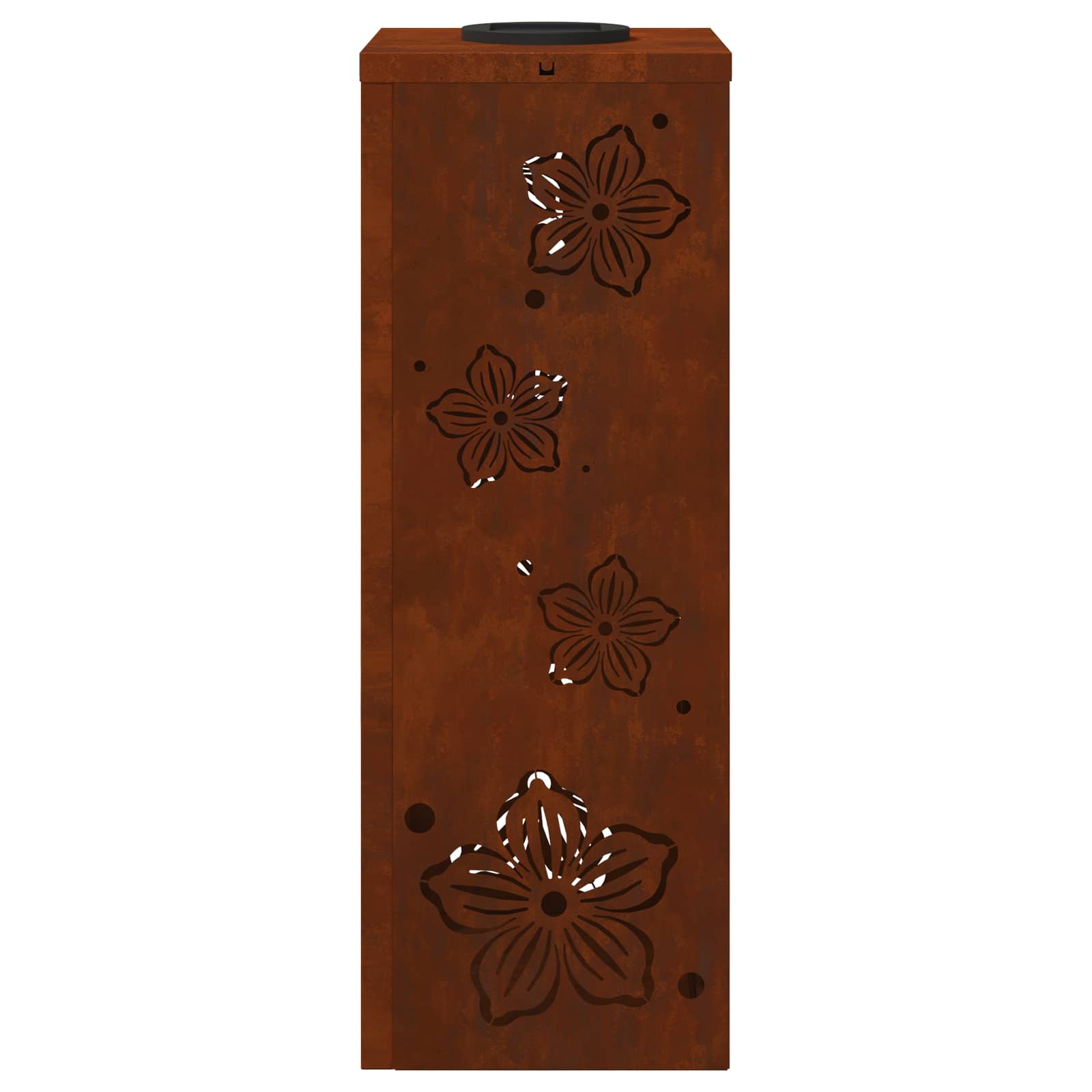 Faro LED solare per sentieri 2 pcs Acciaio Corten 879743