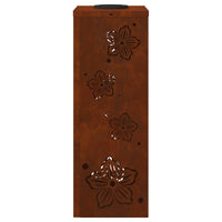 Faro LED solare per sentieri 2 pcs Acciaio Corten 879743