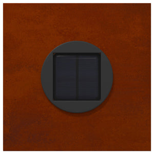 Faro LED solare per sentieri 2 pcs Acciaio Corten 879743