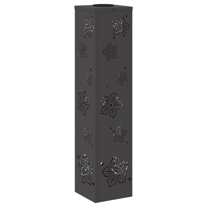 Faro LED solare per sentieri 2 pcs Nero 879744