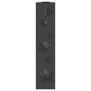 Faro LED solare per sentieri 2 pcs Nero 879744