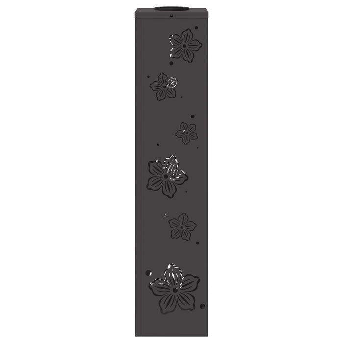 Faro LED solare per sentieri 2 pcs Nero 879744