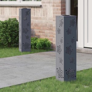 Faro LED solare per sentieri 2 pcs Antracite 879746