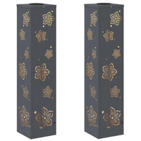 Faro LED solare per sentieri 2 pcs Antracite 879746