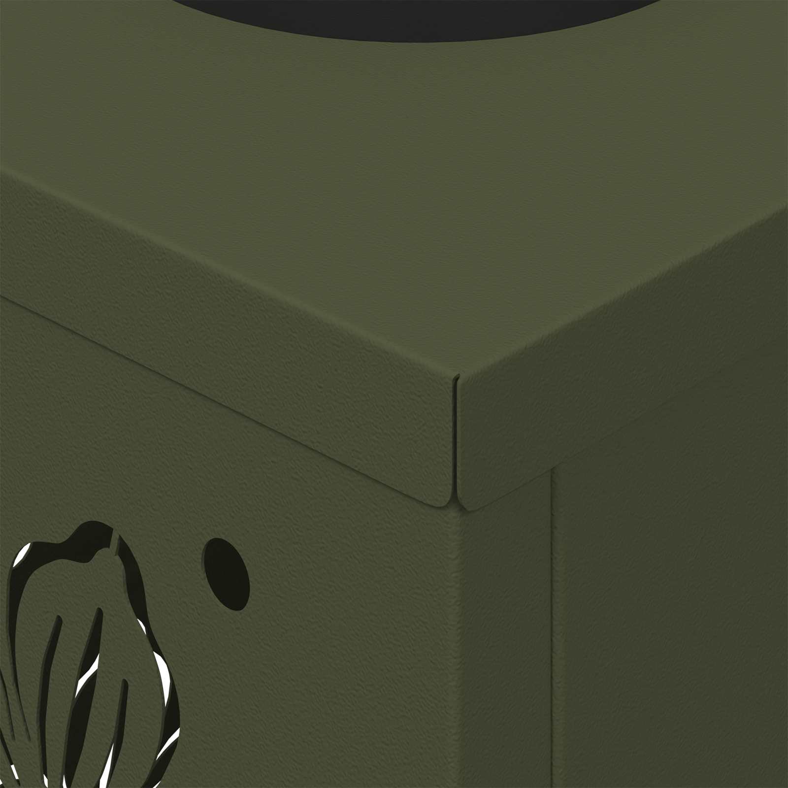 Faro LED solare per sentieri 2 pcs Verde oliva 879747