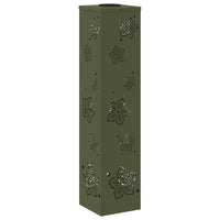 Faro LED solare per sentieri 2 pcs Verde oliva 879747