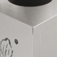 Faro LED solare per sentieri 2 pcs Acciaio inossidabile 879748