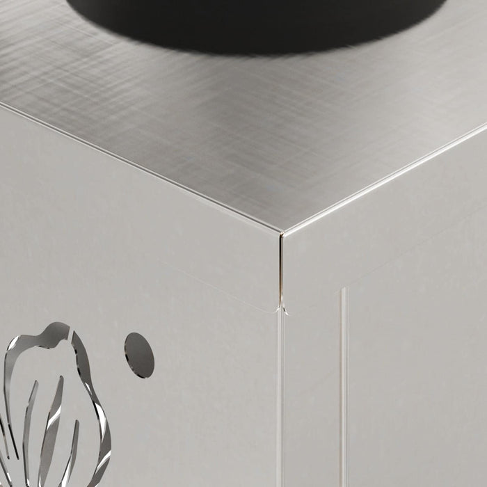 Faro LED solare per sentieri 2 pcs Acciaio inossidabile 879748