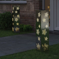 Faro LED solare per sentieri 2 pcs Zincato Zincato 879749