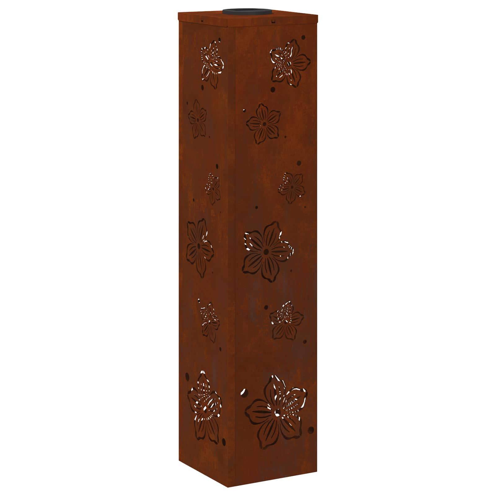 Faro LED solare per sentieri 2 pcs Acciaio Corten 879750