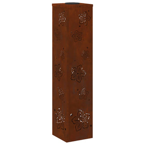 Faro LED solare per sentieri 2 pcs Acciaio Corten 879750