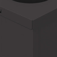 Faro LED solare per sentieri 2 pcs Nero 879751