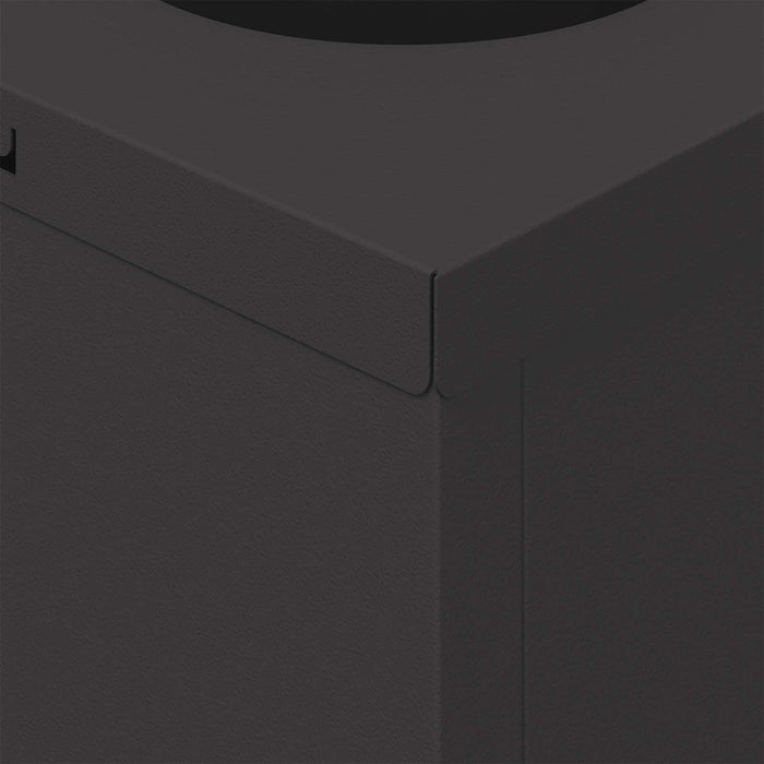 Faro LED solare per sentieri 2 pcs Nero 879751