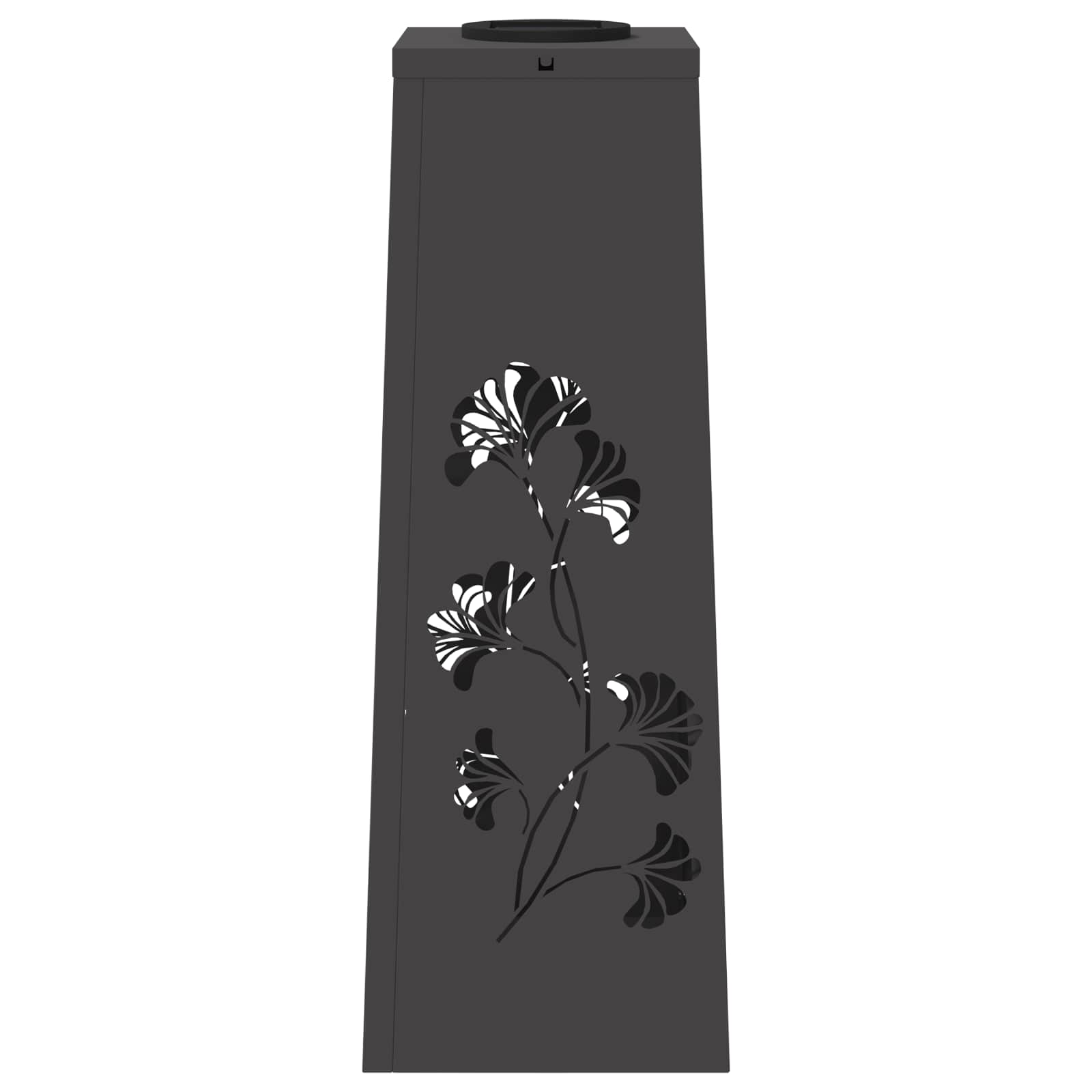 Faro LED solare per sentieri 2 pcs Nero 879751