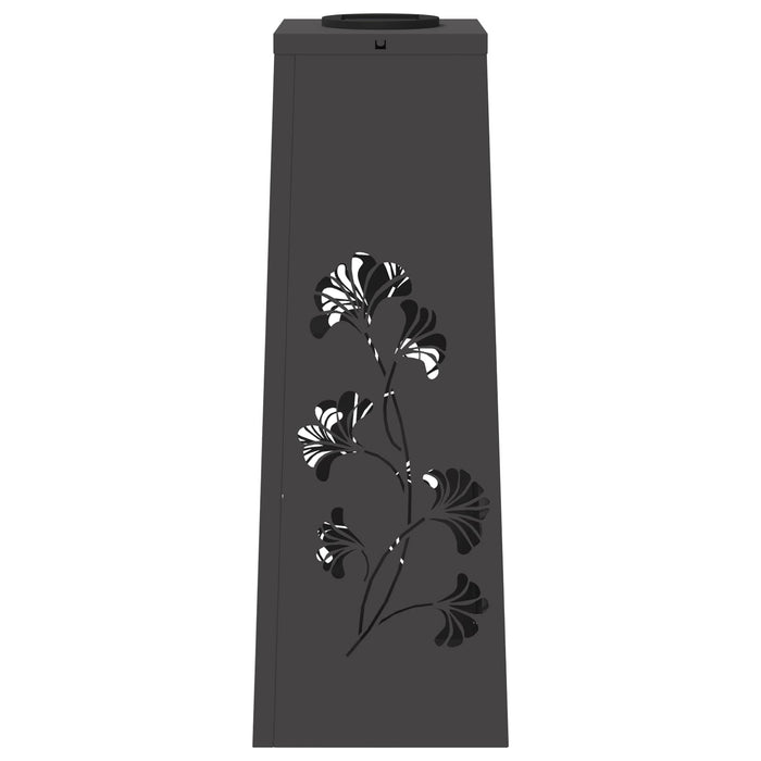 Faro LED solare per sentieri 2 pcs Nero 879751