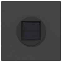 Faro LED solare per sentieri 2 pcs Nero 879751