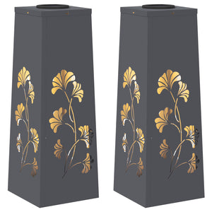 Faro LED solare per sentieri 2 pcs Antracite 879753