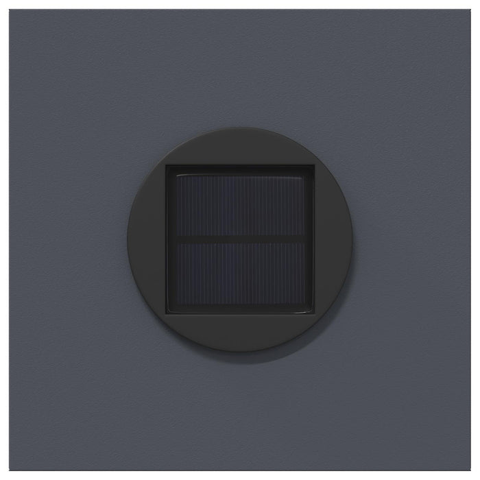 Faro LED solare per sentieri 2 pcs Antracite 879753