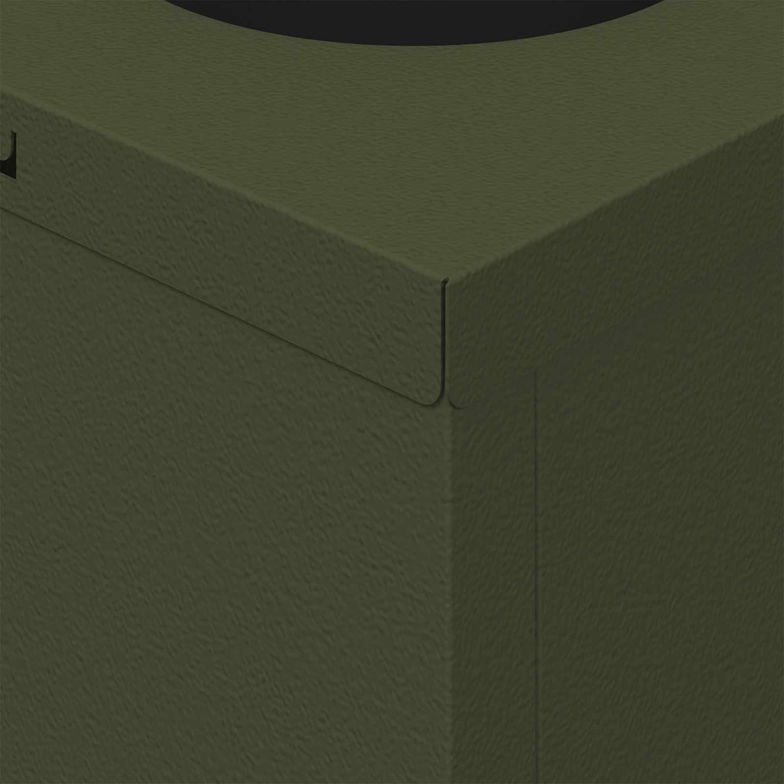 Faro LED solare per sentieri 2 pcs Verde oliva 879754