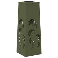 Faro LED solare per sentieri 2 pcs Verde oliva 879754