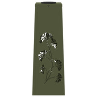 Faro LED solare per sentieri 2 pcs Verde oliva 879754