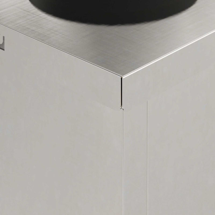 Faro LED solare per sentieri 2 pcs Acciaio inossidabile 879755