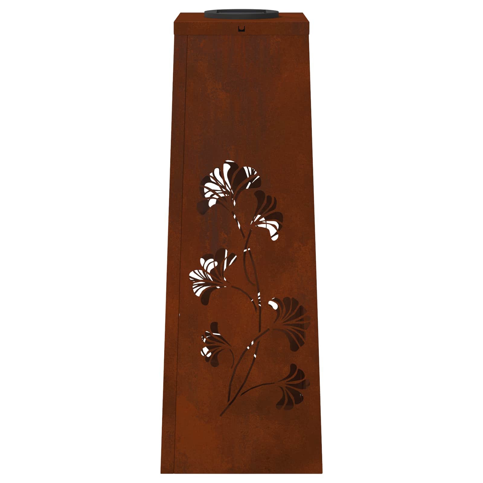 Faro LED solare per sentieri 2 pcs Acciaio Corten 879757