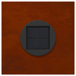 Faro LED solare per sentieri 2 pcs Acciaio Corten 879757